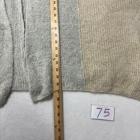 Saturday Sunday Anthropologie Women’s One Size Poncho Sweater Open Front Fuzzy - Picture 9 of 14